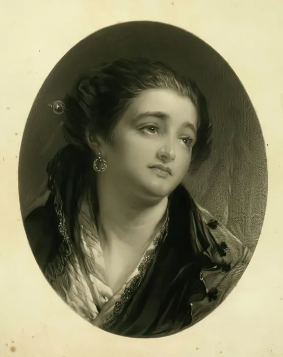 Framed Print : Dolores, 1875. Creator: John Phillip Framed Print : Dolores, 1875. Creator: John Phillip