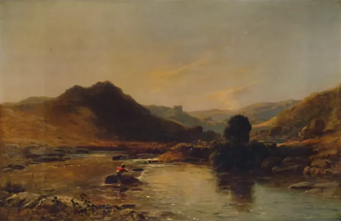 Framed Print : Dolwyddelan, 1935. Artist: Thomas Danby Framed Print : Dolwyddelan, 1935. Artist: Thomas Danby