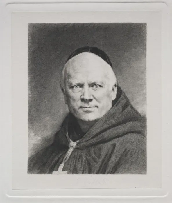 Framed Print : Dom Prosper Gueranger, Abbe of Solesmes. Creator: Claude-Ferdinand Gaillard (French, 1834-1887) Framed Print : Dom Prosper Gueranger, Abbe of Solesmes. Creator: Claude-Ferdinand Gaillard (French, 1834-1887)