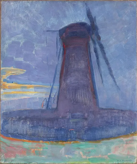 Framed Print : Mill in Domburg, 1908. Creator: Mondrian, Piet (1872-1944) Framed Print : Mill in Domburg, 1908. Creator: Mondrian, Piet (1872-1944)
