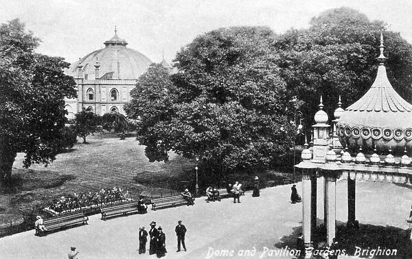 Dome and Pavilion Gardens, Brighton, early 20th century