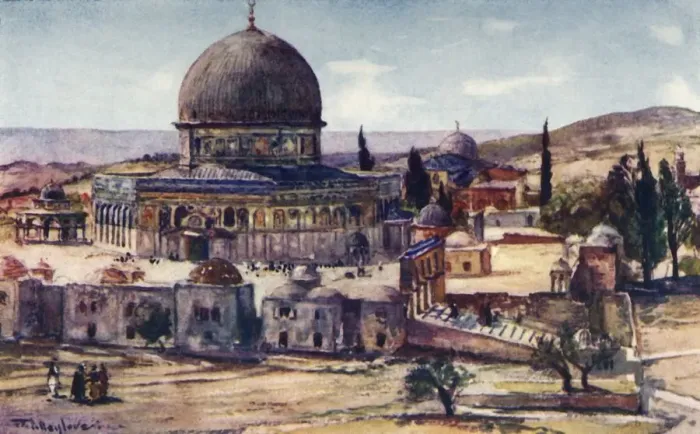 Framed Print : The Dome of the Rock from Barracks Near the Tower of Antonia, 1902. Creator: John Fulleylove Framed Print : The Dome of the Rock from Barracks Near the Tower of Antonia, 1902. Creator: John Fulleylove