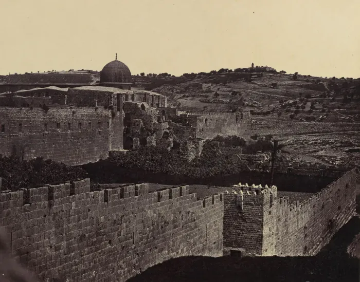 Framed Print : [Dome of the Rock, Jerusalem], 1856-57. Creator: Felice Beato