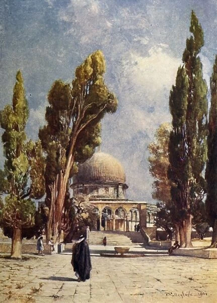 The Dome of the Rock from the Mosque El Aksa, 1902. Creator: John Fulleylove