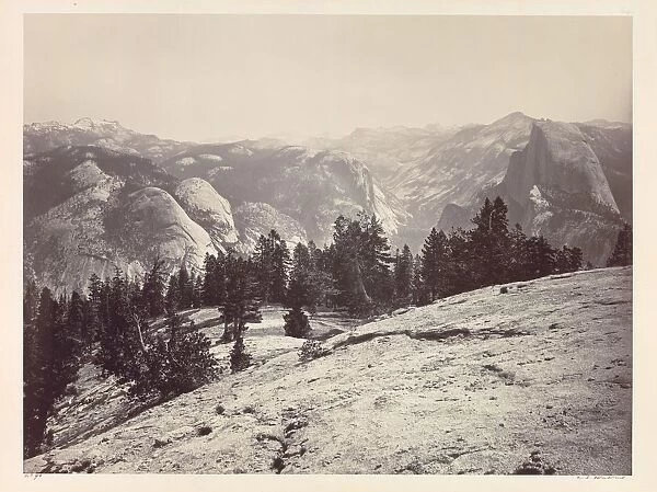 The Domes, from the Sentinel Domes, Yosemite, c. 1865-1866. Creator: Carleton E. Watkins (American
