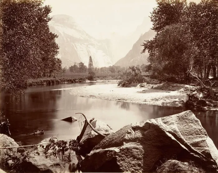Framed Print : The Domes, Yosemite, ca. 1872, printed ca. 1876. Creator: Attributed to Carleton E Framed Print : The Domes, Yosemite, ca. 1872, printed ca. 1876. Creator: Attributed to Carleton E