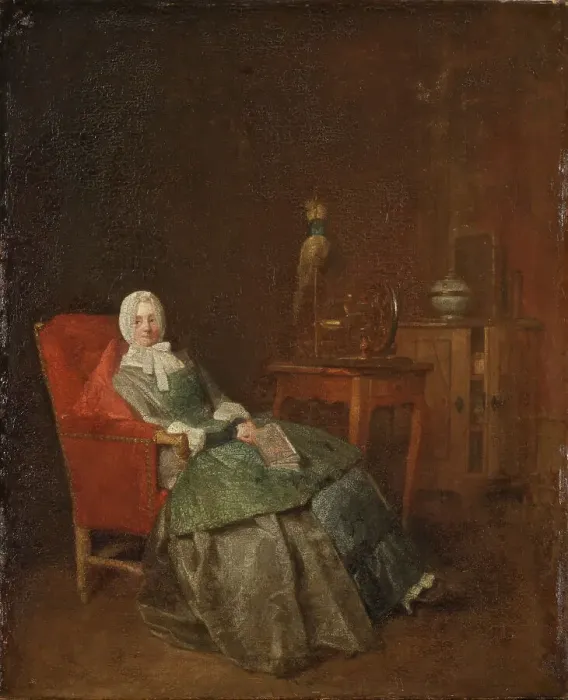 Framed Print : Domestic Pleasures, mid-late 18th century. Creator: Jean-Simeon Chardin Framed Print : Domestic Pleasures, mid-late 18th century. Creator: Jean-Simeon Chardin