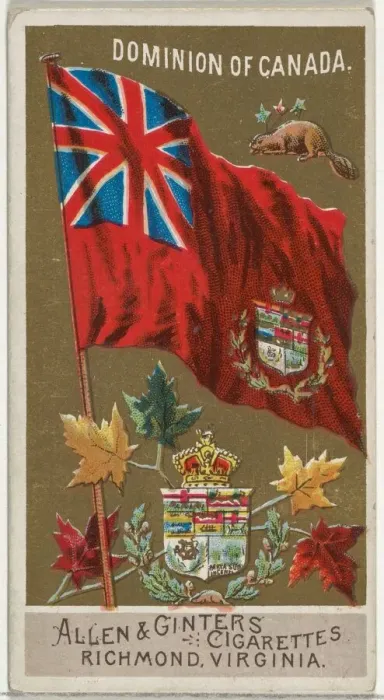 Framed Print : Dominion of Canada, from Flags of All Nations, Series 2 (N10) for Allen & Framed Print : Dominion of Canada, from Flags of All Nations, Series 2 (N10) for Allen &