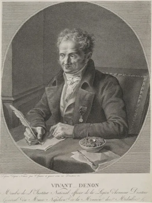Framed Print : Dominique Vivant-Denon, 1810. Creator: Christophe Guerin (French, 1758-1831) Framed Print : Dominique Vivant-Denon, 1810. Creator: Christophe Guerin (French, 1758-1831)