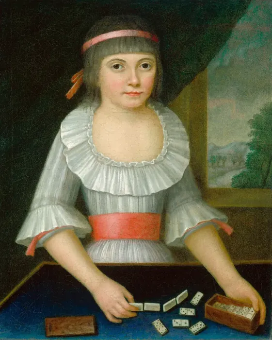 Framed Print : The Domino Girl, c. 1790. Creator: Unknown Framed Print : The Domino Girl, c. 1790. Creator: Unknown