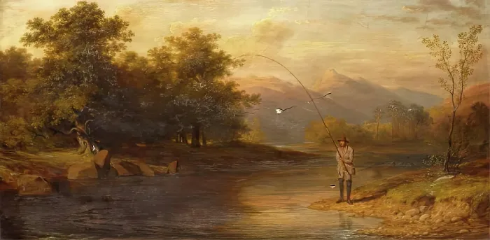 Framed Print : On the Don, 1850-1870. Creator: James William Giles Framed Print : On the Don, 1850-1870. Creator: James William Giles