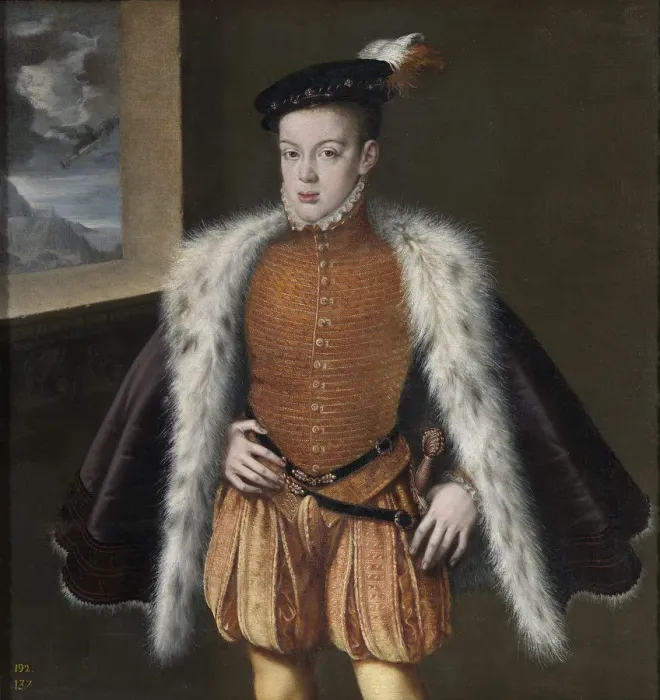 Framed Print : Don Carlos, Prince of Asturias, 1555-1559. Artist: Sanchez Coello, Alonso (1531-1588) Framed Print : Don Carlos, Prince of Asturias, 1555-1559. Artist: Sanchez Coello, Alonso (1531-1588)