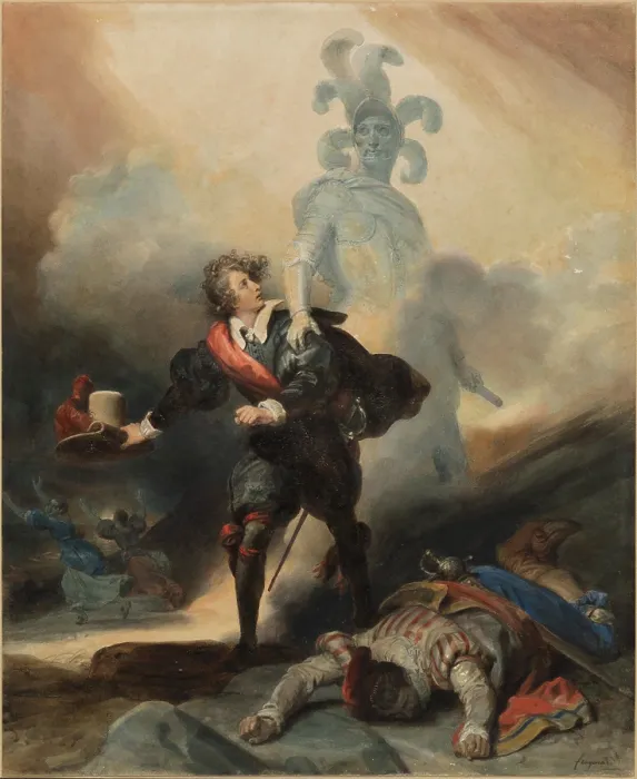 Framed Print : Don Juan and the Commander's Statue, between 1825 and 1830. Creator: Alexandre-Evariste Fragonard. Don Juan and the Commander's Statue, between 1825 and 1830 Framed Print : Don Juan and the Commander's Statue, between 1825 and 1830. Creator: Alexandre-Evariste Fragonard. Don Juan and the Commander's Statue, between 1825 and 1830