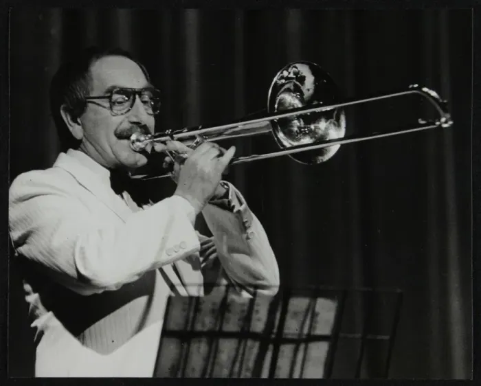 Framed Print : Don Lusher, trombonist and bandleader of the Ted Heath Orchestra. Artist: Denis Williams Framed Print : Don Lusher, trombonist and bandleader of the Ted Heath Orchestra. Artist: Denis Williams