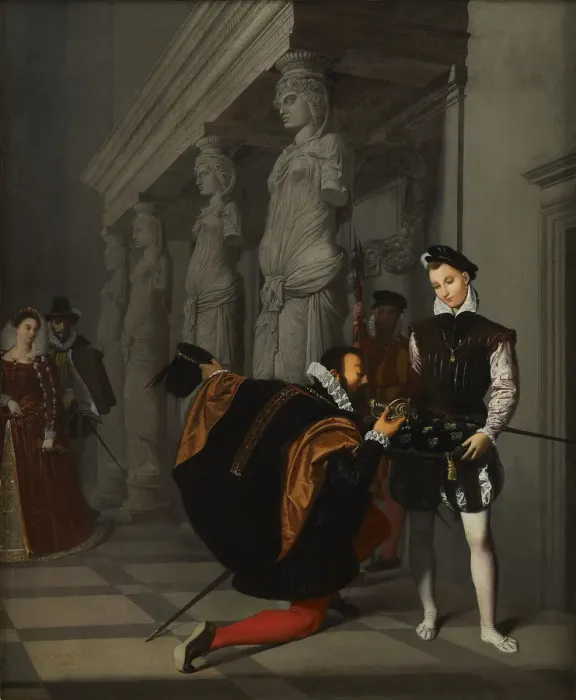 Framed Print : Don Pedro of Toledo Kissing Henry IVs Sword, 1820 Framed Print : Don Pedro of Toledo Kissing Henry IVs Sword, 1820
