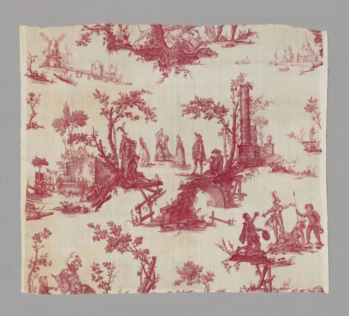Framed Print : Don Quichotte (Don Quixote) (Furnishing Fabric), France, c. 1785. Creator: Unknown Framed Print : Don Quichotte (Don Quixote) (Furnishing Fabric), France, c. 1785. Creator: Unknown