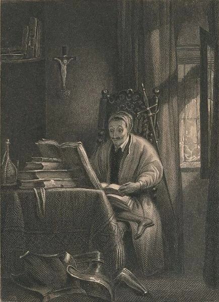 Don Quixote in his Study, 1831