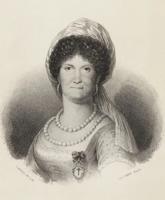 Framed Print : Dona Maria Luisa of Borbon-Parma (1751-1819), Queen of Spain from 1788-1808, engraving 1870 Framed Print : Dona Maria Luisa of Borbon-Parma (1751-1819), Queen of Spain from 1788-1808, engraving 1870