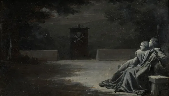Framed Print : Dona Rose d'Orthez et Don Sanche de Salinas, c.1891 — 1892. Creator: Pierre Fritel Framed Print : Dona Rose d'Orthez et Don Sanche de Salinas, c.1891 — 1892. Creator: Pierre Fritel