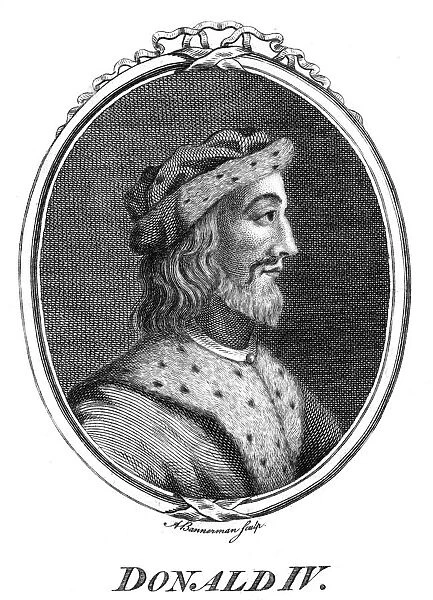 Donald IV, King of Scotland.Artist: Alexander Bannerman