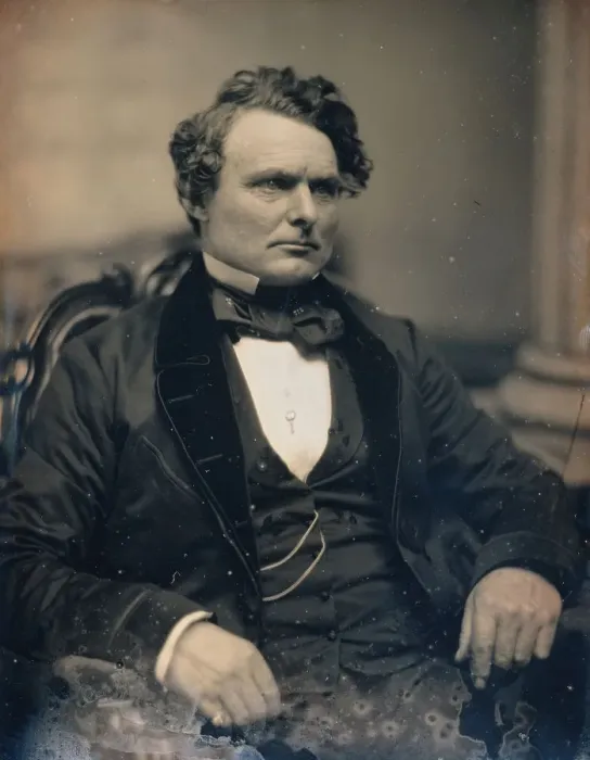 Framed Print : Donald McKay, ca. 1850-55. Creators: Josiah Johnson Hawes, Albert Sands Southworth Framed Print : Donald McKay, ca. 1850-55. Creators: Josiah Johnson Hawes, Albert Sands Southworth