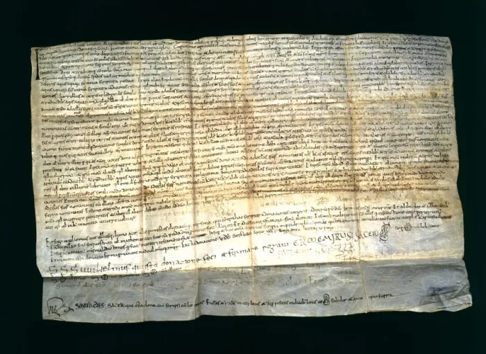 Framed Print : Donation of the castles Les Espases and Esparreguera to the seu of Vic, parchment Framed Print : Donation of the castles Les Espases and Esparreguera to the seu of Vic, parchment