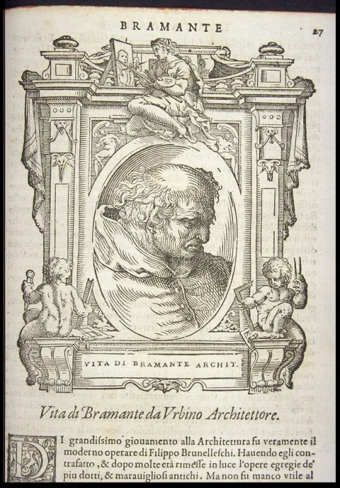 Framed Print : Donato Bramante, ca 1568 Framed Print : Donato Bramante, ca 1568