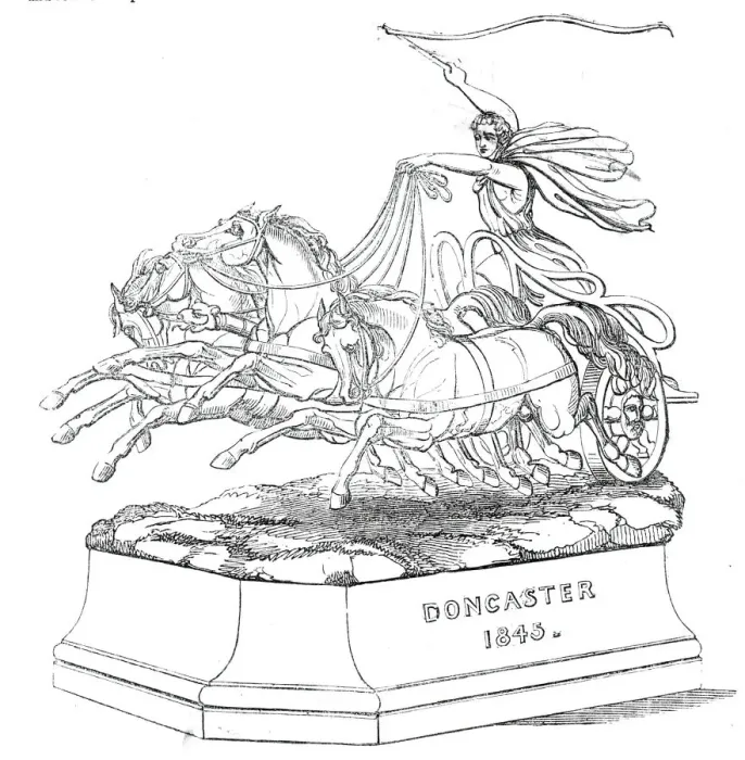 Framed Print : The Doncaster Cup, 1845. Creator: Unknown Framed Print : The Doncaster Cup, 1845. Creator: Unknown