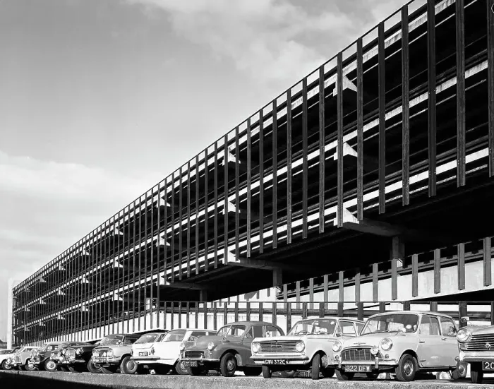 Framed Print : Doncaster North Bus Station car park, South Yorkshire, 1967. Artist: Michael Walters Framed Print : Doncaster North Bus Station car park, South Yorkshire, 1967. Artist: Michael Walters
