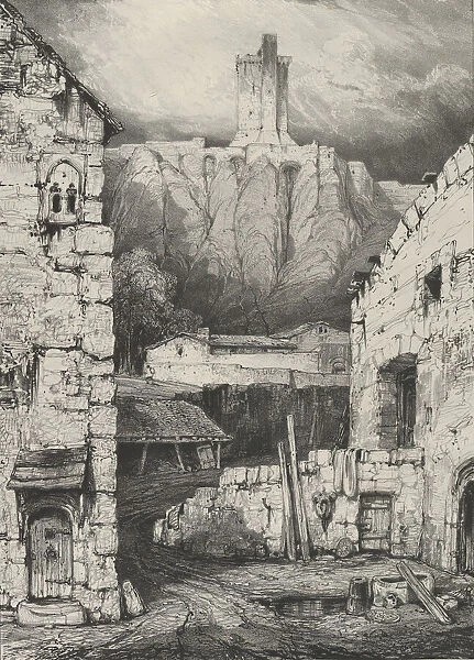 Donjon du Chateau de Polignac, 1830. Creator: Godefroy Engelmann
