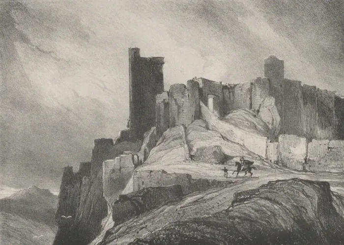 Framed Print : Donjon de Polignac, 1831 Creator: Godefroy Engelmann Framed Print : Donjon de Polignac, 1831 Creator: Godefroy Engelmann