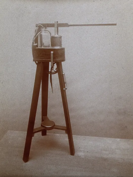 Framed Print : Donkey engine used by Joseph Lister, c1870s. Creator: Andrew Brown Framed Print : Donkey engine used by Joseph Lister, c1870s. Creator: Andrew Brown