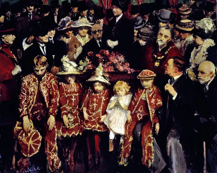 Framed Print : The Donkey Show, 1905. Creator: Jacques Emile Blanche Framed Print : The Donkey Show, 1905. Creator: Jacques Emile Blanche