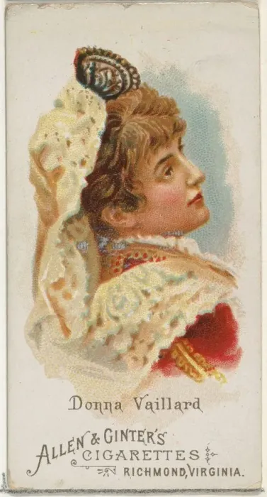 Framed Print : Donna Vaillard, from Worlds Beauties, Series 1 (N26) for Allen & Ginter Cigarettes Framed Print : Donna Vaillard, from Worlds Beauties, Series 1 (N26) for Allen & Ginter Cigarettes