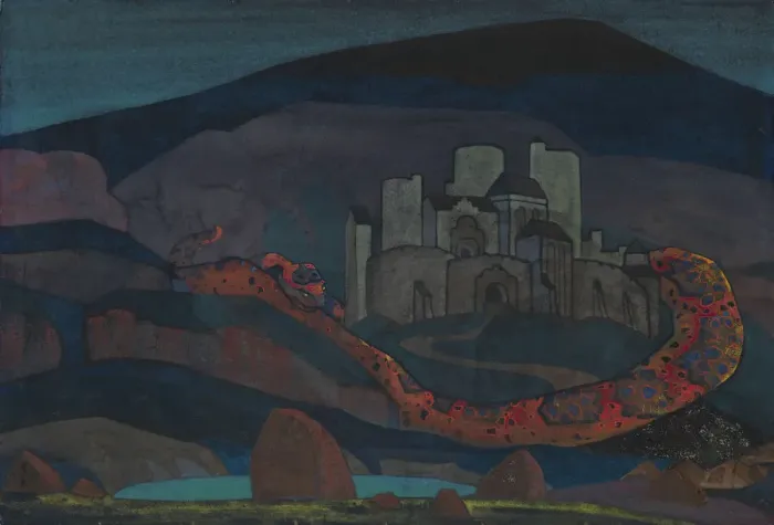 Framed Print : The Doomed City, 1914. Artist: Roerich, Nicholas (1874-1947) Framed Print : The Doomed City, 1914. Artist: Roerich, Nicholas (1874-1947)