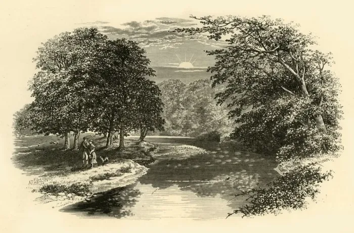 Framed Print : On the Doon, c1890. Creator: Unknown Framed Print : On the Doon, c1890. Creator: Unknown