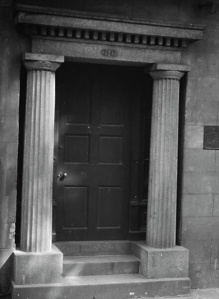 Door of 616 Orleans Alley, New Orleans, between 1920 and 1926. Creator: Arnold Genthe