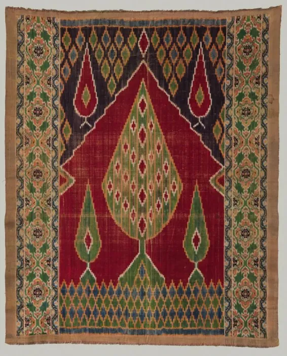 Framed Print : Door curtain, 1800s. Creator: Unknown Framed Print : Door curtain, 1800s. Creator: Unknown