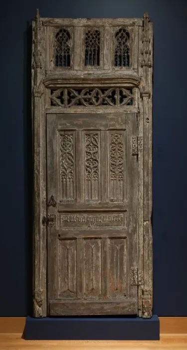 Framed Print : Door and Frame, late 1400s. Creator: Unknown Framed Print : Door and Frame, late 1400s. Creator: Unknown