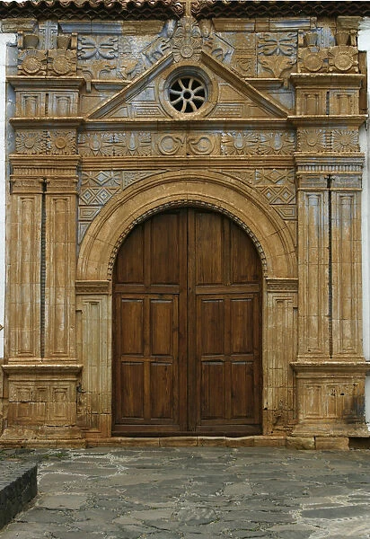 Door of the Iglesia de Nuestra Senora de la Regla, Pajara, Fuerteventura, Canary Islands