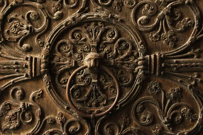 Framed Print : Door knocker, Notre Dame, Paris, France, 2008. Creator: Unknown Framed Print : Door knocker, Notre Dame, Paris, France, 2008. Creator: Unknown