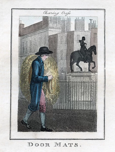 Door Mats, Charing Cross, London, 1805