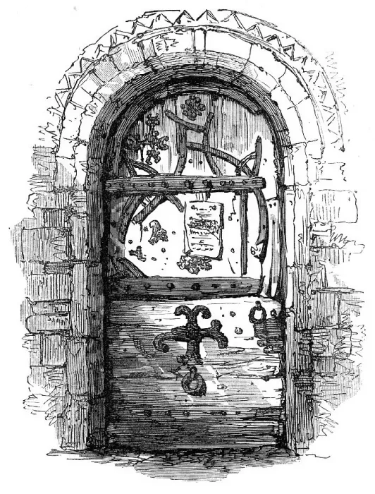 Framed Print : Door, Skipwith Church, 1870. Creator: Unknown Framed Print : Door, Skipwith Church, 1870. Creator: Unknown