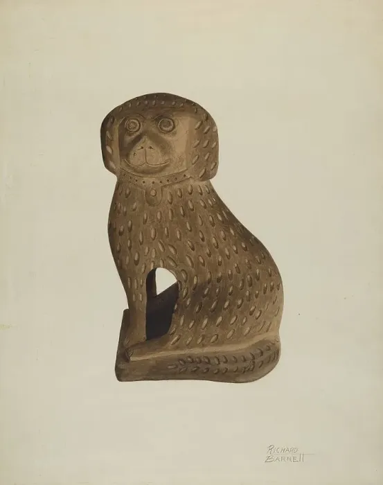 Framed Print : Door Stop, c. 1939. Creator: Richard Barnett Framed Print : Door Stop, c. 1939. Creator: Richard Barnett