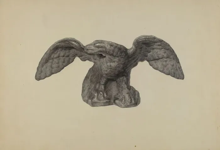 Framed Print : Door Stop, c. 1940. Creator: Milton Grubstein