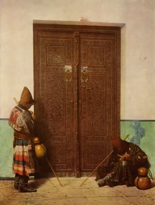 Framed Print : The Door to the Timur Gur-Emir Mausoleum, 1873, (1965). Creator: Vasily Vereshchagin Framed Print : The Door to the Timur Gur-Emir Mausoleum, 1873, (1965). Creator: Vasily Vereshchagin