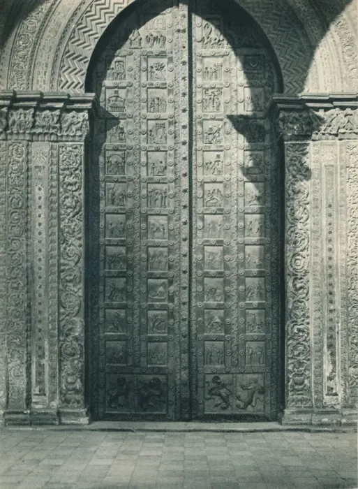 Framed Print : Doors of Monreale Cathedral, Sicily, Italy, 1927. Artist: Eugen Poppel Framed Print : Doors of Monreale Cathedral, Sicily, Italy, 1927. Artist: Eugen Poppel