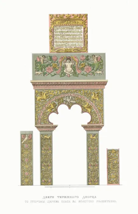 Framed Print : The doors of the Terem Palace. From the Antiquities of the Russian State, 1849-1853 Framed Print : The doors of the Terem Palace. From the Antiquities of the Russian State, 1849-1853