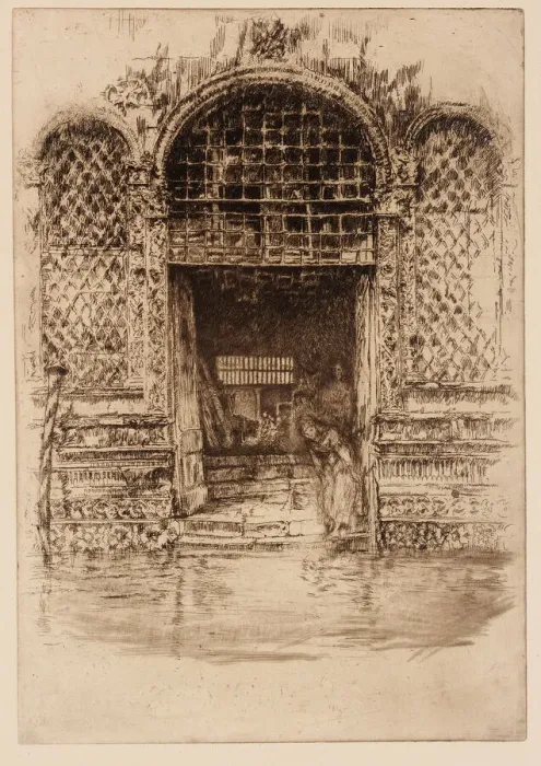 Framed Print : The Doorway, 1879-1880. Creator: James Abbott McNeill Whistler Framed Print : The Doorway, 1879-1880. Creator: James Abbott McNeill Whistler
