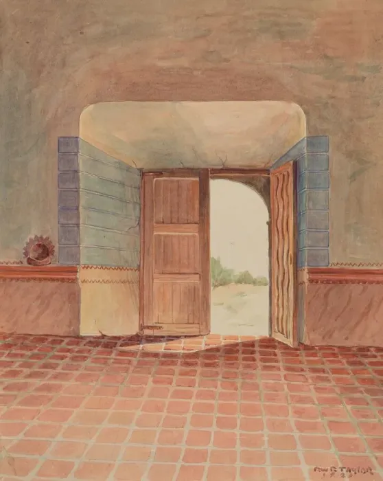 Framed Print : Doorway, 1936. Creator: Robert W. R. Taylor Framed Print : Doorway, 1936. Creator: Robert W. R. Taylor